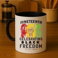 Juneteenth Celebrating Black Freedom 1865 Coffee Mug thumb 4