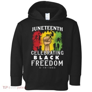 Juneteenth Celebrating Black Freedom 1865 Toddler Hoodie