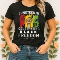 Juneteenth Celebrating Black Freedom 1865 Women's T-Shirt thumb 2