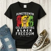 Juneteenth Celebrating Black Freedom 1865 Women's T-Shirt thumb 3