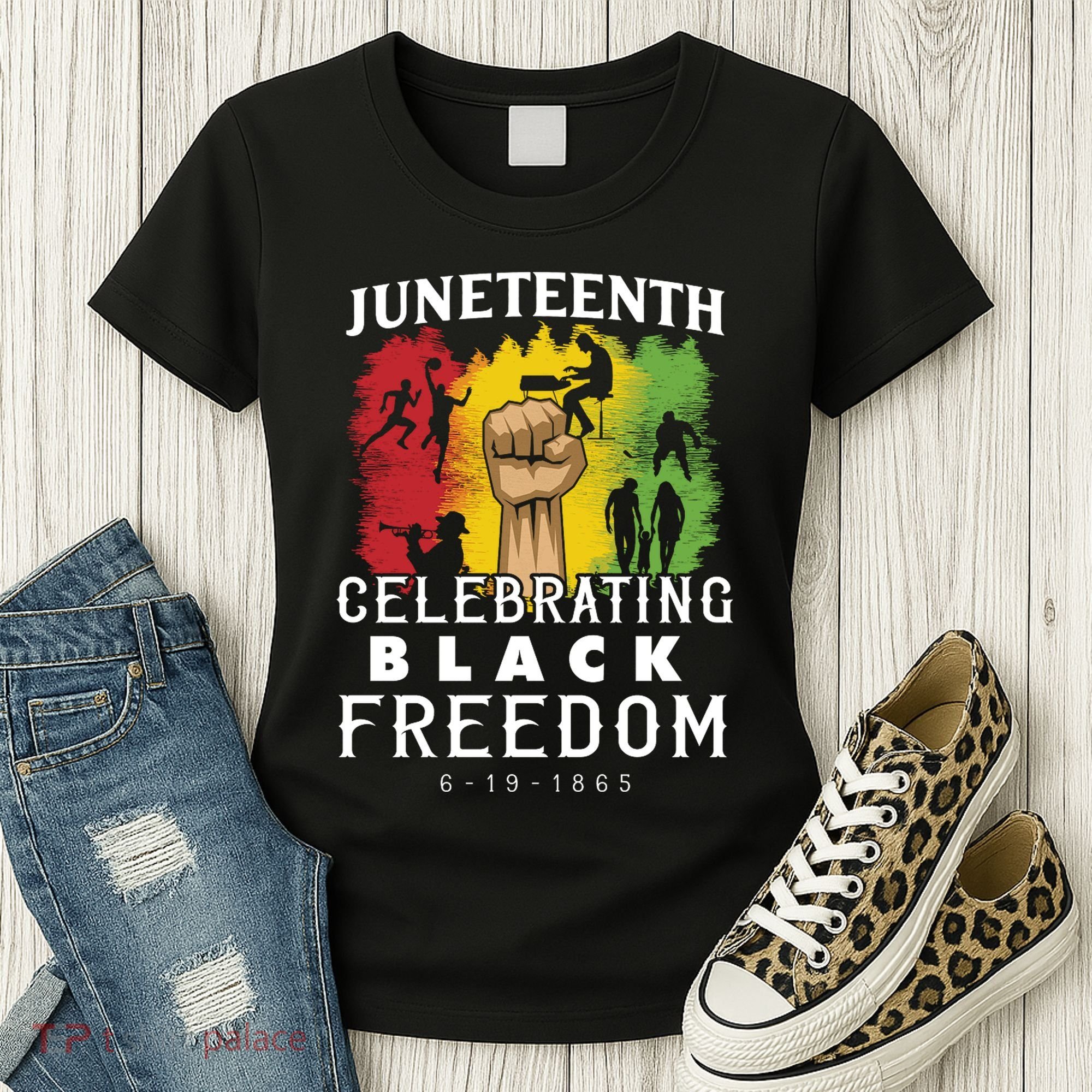Juneteenth Celebrating Black Freedom 1865 Women's T-Shirt