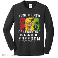 Juneteenth Celebrating Black Freedom 1865 Kids Long Sleeve Shirt thumb 0