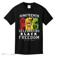Juneteenth Celebrating Black Freedom 1865 Kids T-Shirt thumb 0