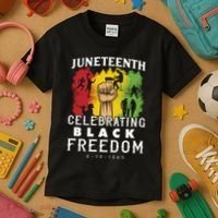 Juneteenth Celebrating Black Freedom 1865 Kids T-Shirt thumb 3