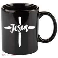 Jesus Cross Christianity 11oz C Handle Ceramic Mug thumb 0