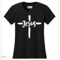 Jesus Cross Christianity Women's Cooling Performance Crew T-Shirt thumb 0