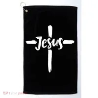Jesus Cross Christianity Golf Towel thumb 0