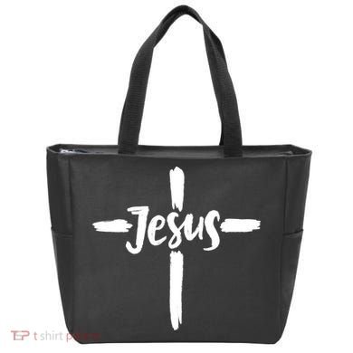 Jesus Cross Christianity Tote Bag