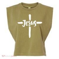 Jesus Cross Christianity Garment-Dyed Women's Muscle Tee thumb 0