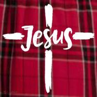 Jesus Cross Christianity Women's Flannel Plaid Pajama Pants thumb 2