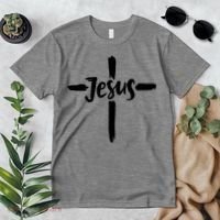Jesus Cross Christianity Premium T-Shirt thumb 2