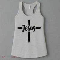 Jesus Cross Christianity Women's Tank Top thumb 3