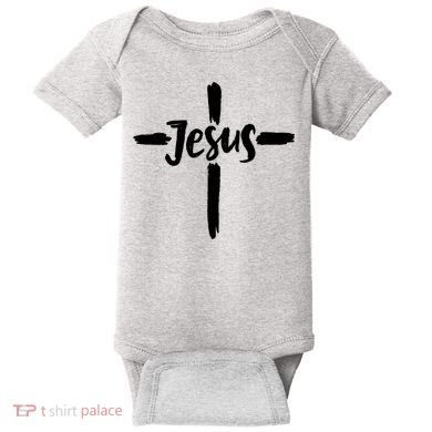 Jesus Cross Christianity Baby Bodysuit