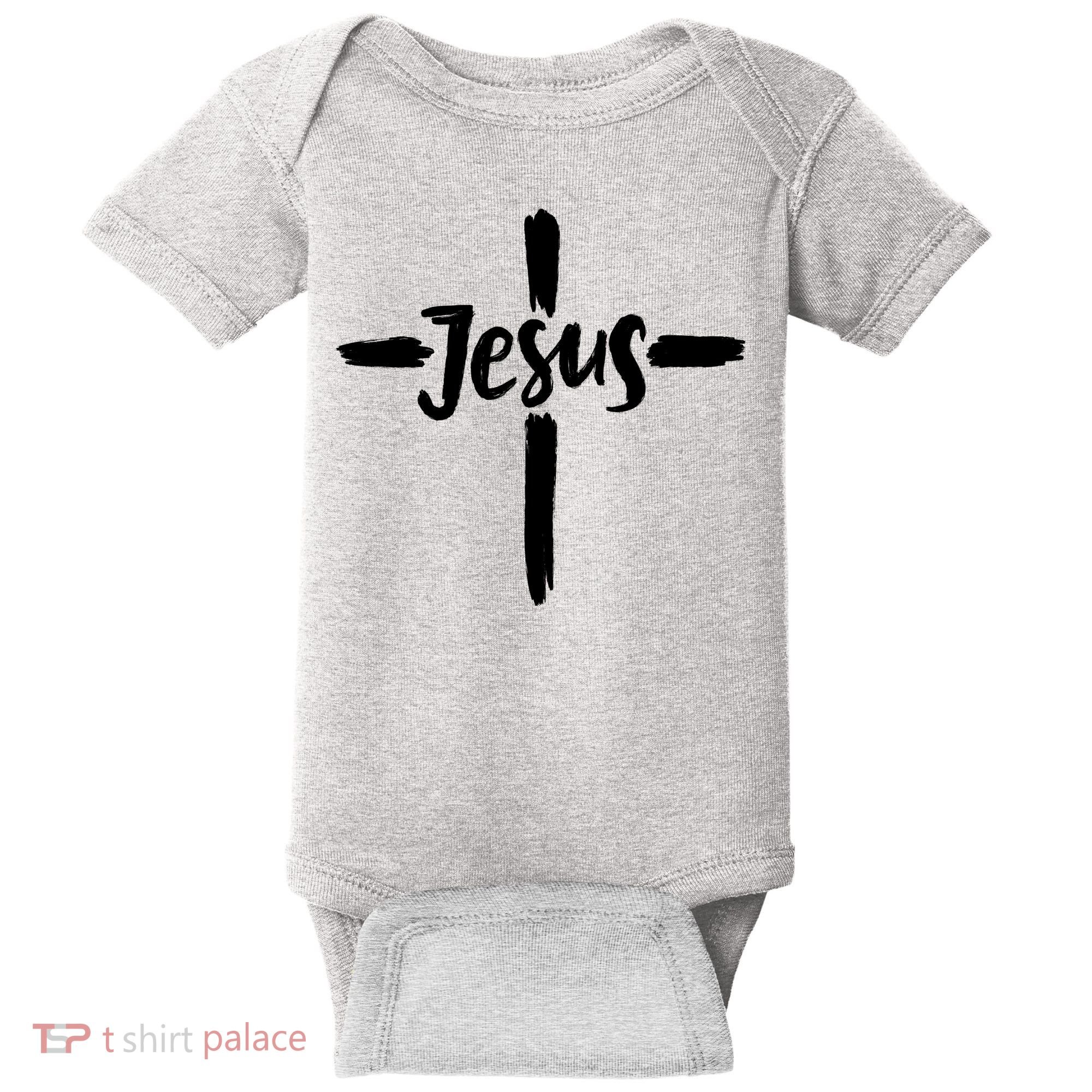 Jesus Cross Christianity Baby Bodysuit