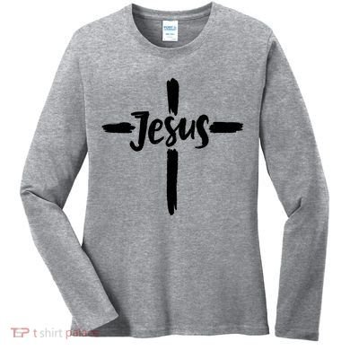 Jesus Cross Christianity Women's Long Sleeve Shirt