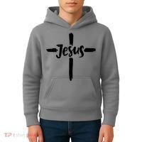 Jesus Cross Christianity Kids Hoodie thumb 4