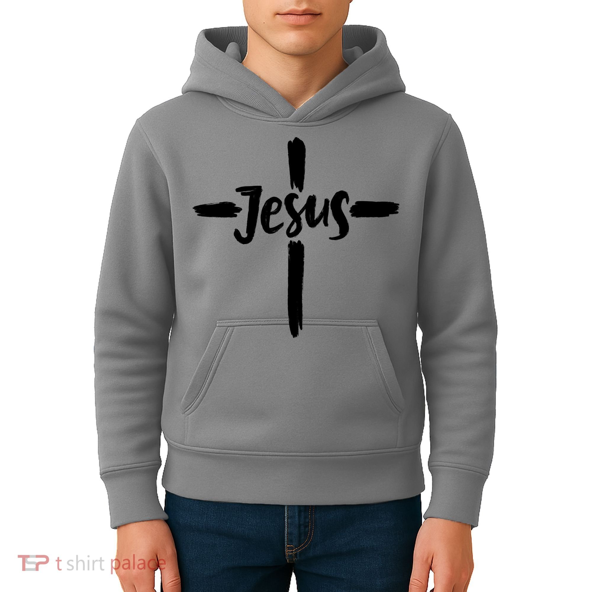 Jesus Cross Christianity Kids Hoodie