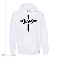 Jesus Cross Christianity Comfort Colors Garment-Dyed Hooded Sweatshirt thumb 0