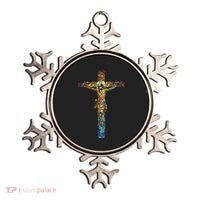 Jesus Cross Christian Stained Glass Christian Art Ornament thumb 0