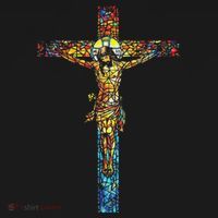 Jesus Cross Christian Stained Glass Christian Art Tank Top thumb 6