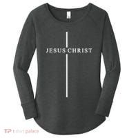 Jesus Christ Cross Christian Women's Perfect Tri Tunic Long Sleeve Shirt thumb 0