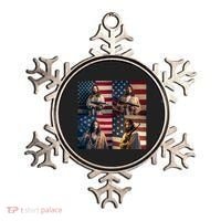 Jesus Christ Carrying Gun Defending America Ornament thumb 0