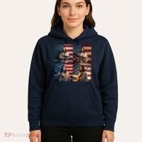 Jesus Christ Carrying Gun Defending America Hoodie thumb 5