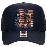 Jesus Christ Carrying Gun Defending America Hat thumb 0