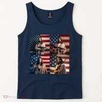 Jesus Christ Carrying Gun Defending America Tank Top thumb 2