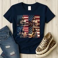 Jesus Christ Carrying Gun Defending America Women's T-Shirt thumb 3