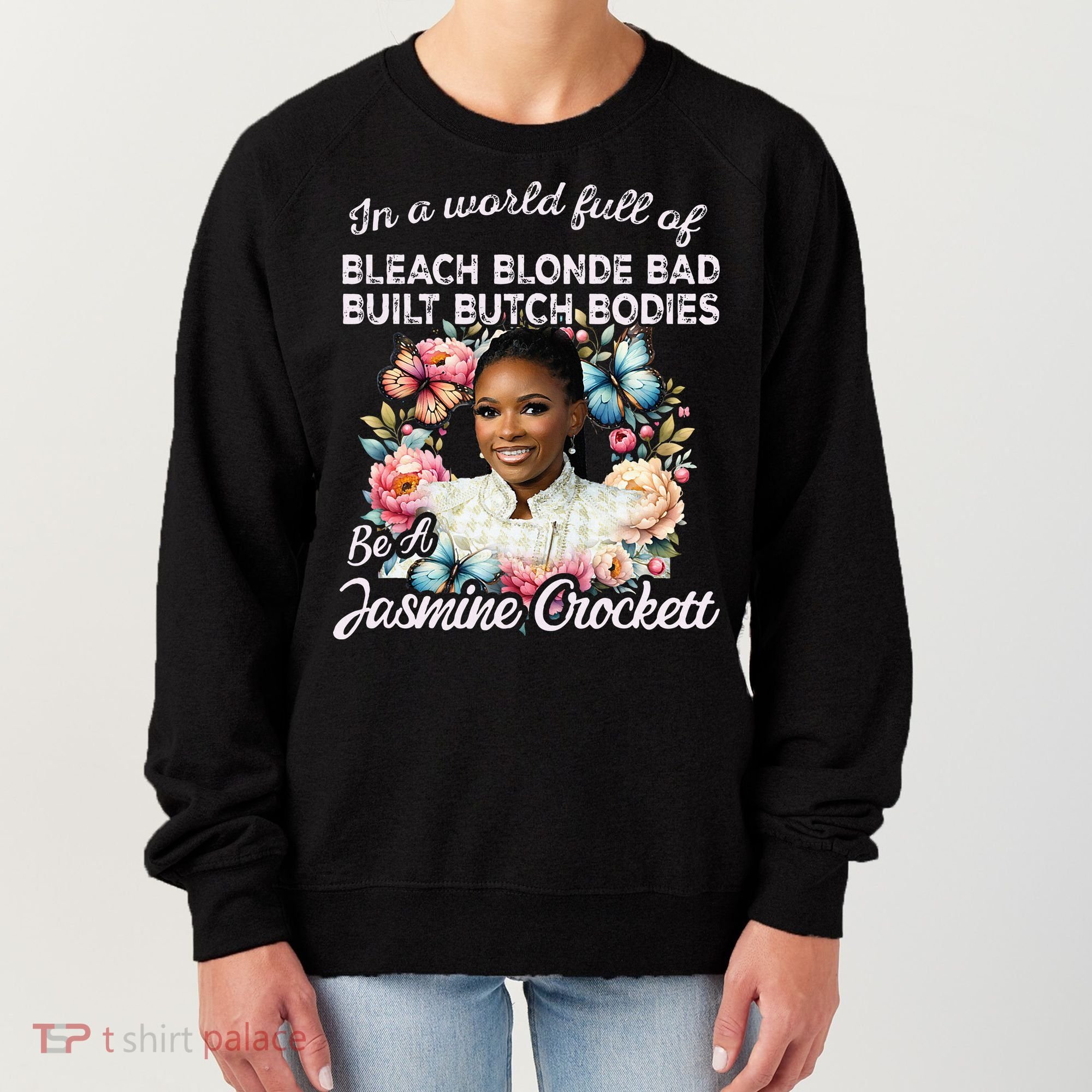 Jasmine Crockett Calls Out Marjorie Taylor Greene Women's Sweatshirt