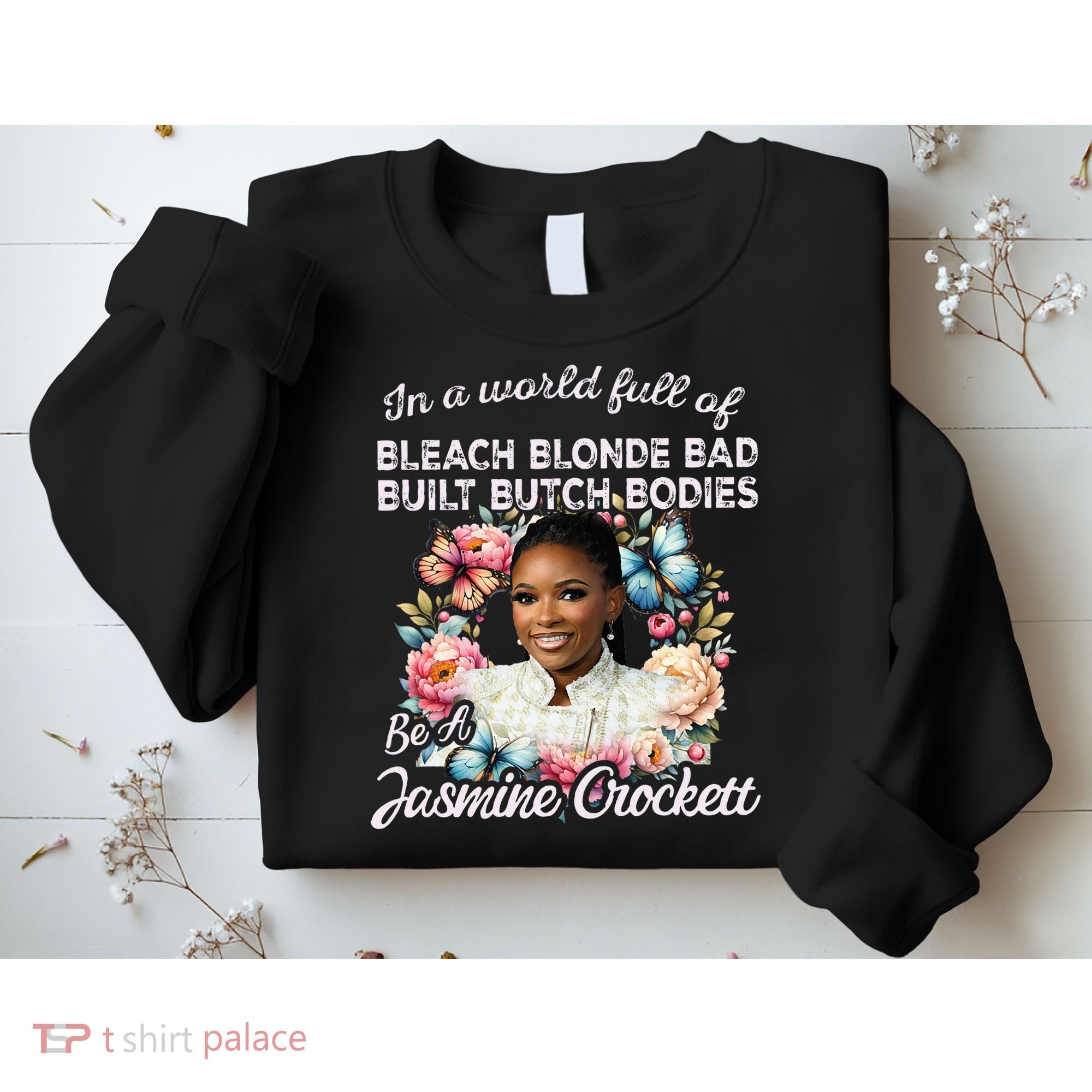 Jasmine Crockett Calls Out Marjorie Taylor Greene Sweatshirt