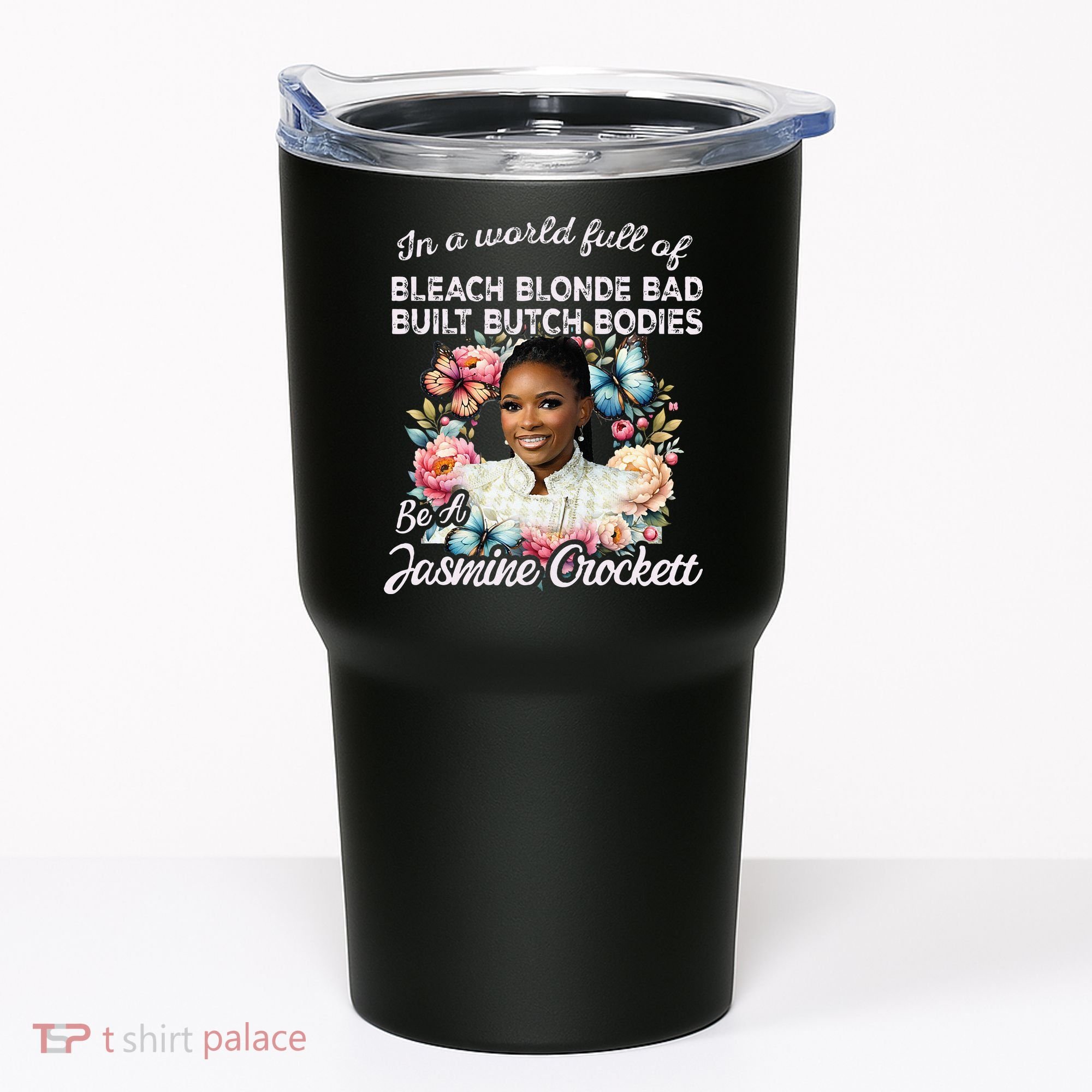 Jasmine Crockett Calls Out Marjorie Taylor Greene Tumbler