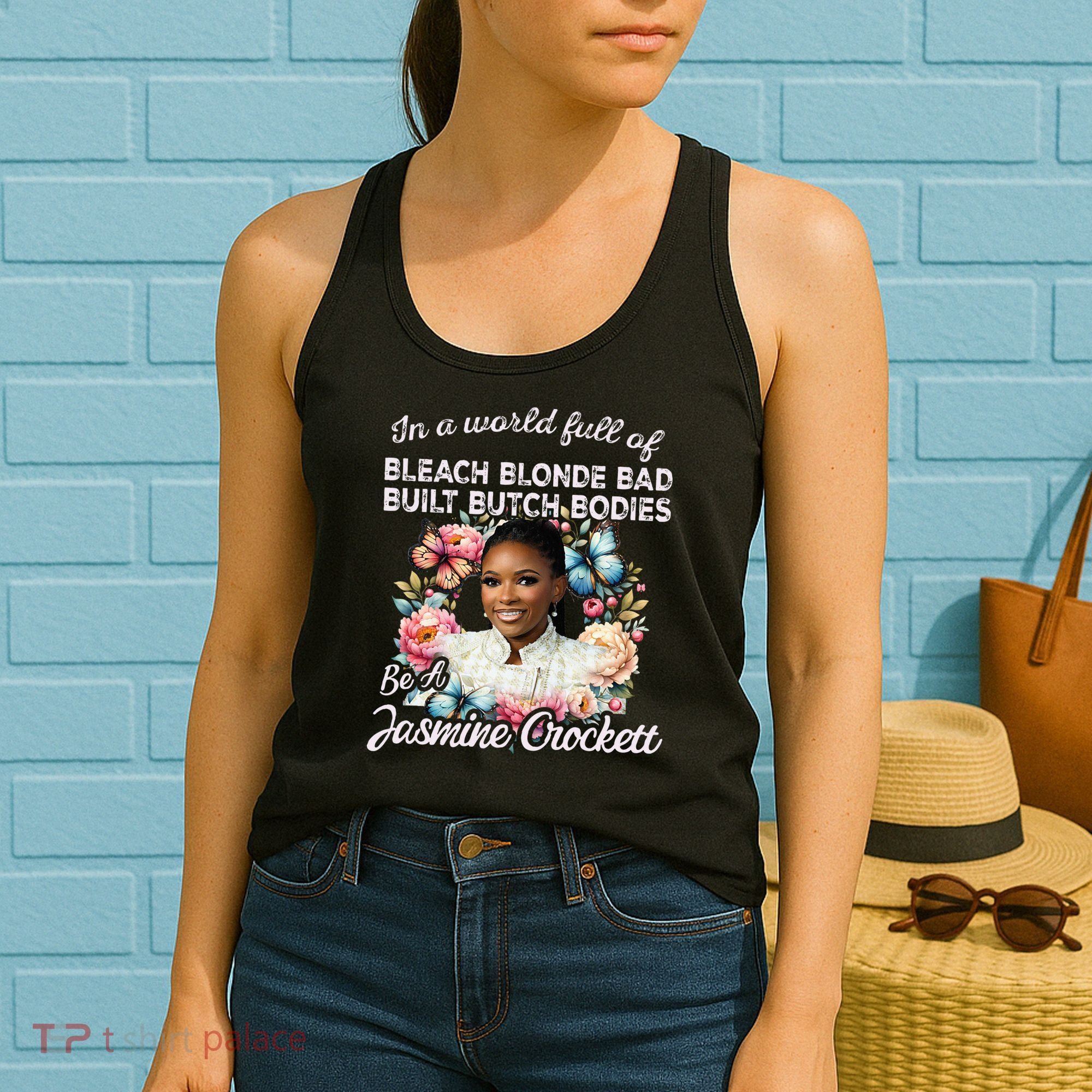 Jasmine Crockett Calls Out Marjorie Taylor Greene Women's Tank Top
