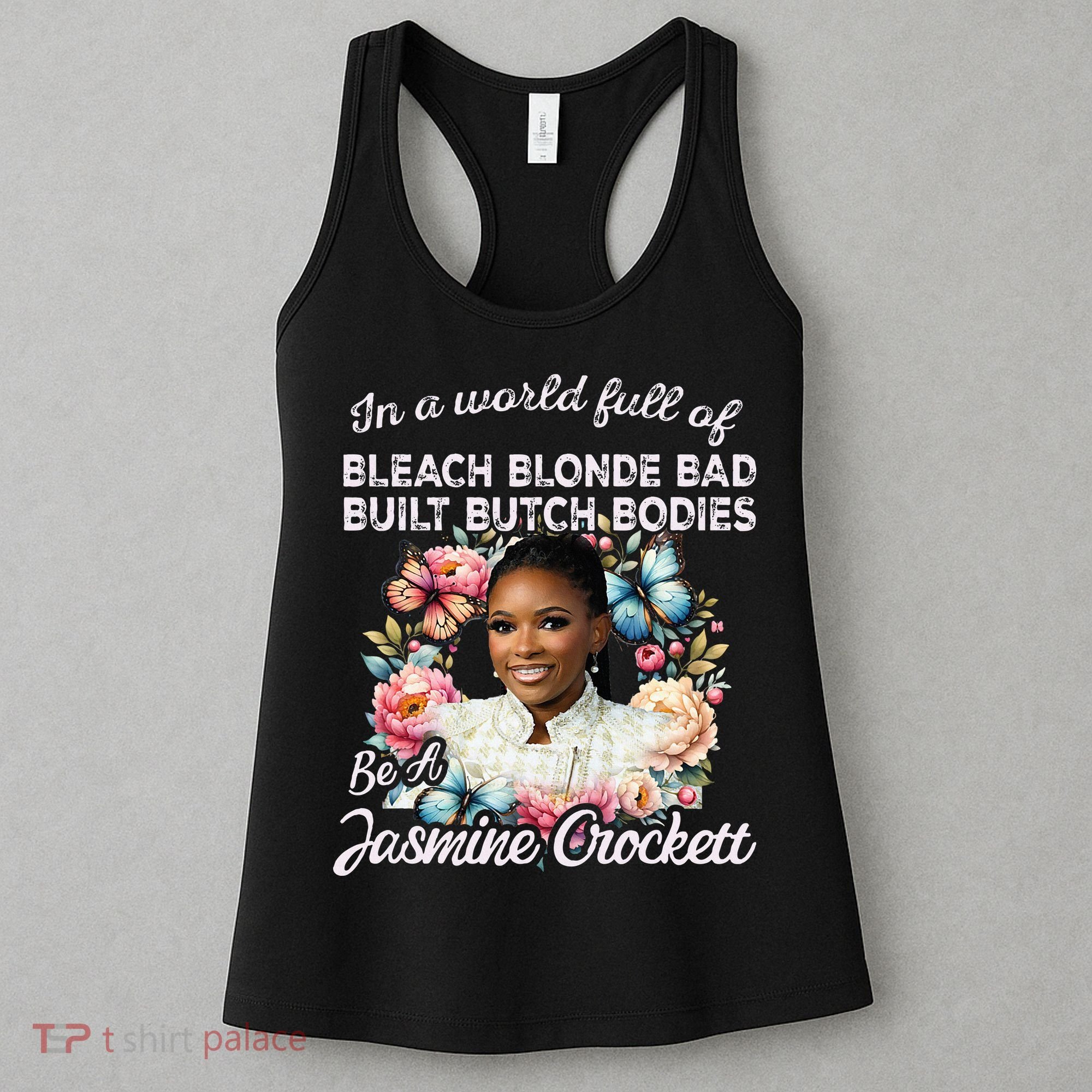 Jasmine Crockett Calls Out Marjorie Taylor Greene Women's Tank Top