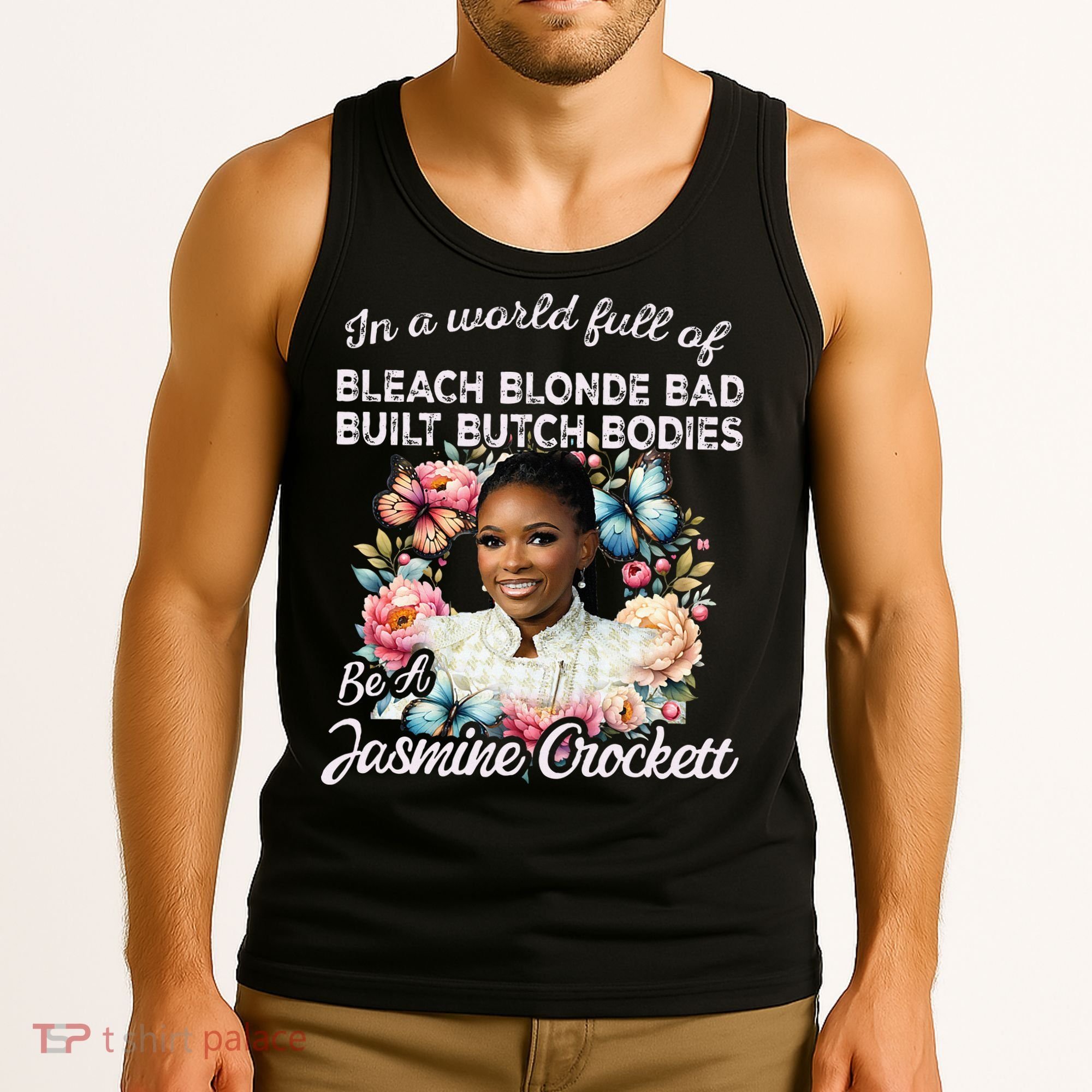 Jasmine Crockett Calls Out Marjorie Taylor Greene Tank Top