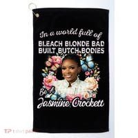 Jasmine Crockett Calls Out Marjorie Taylor Greene Golf Towel thumb 0