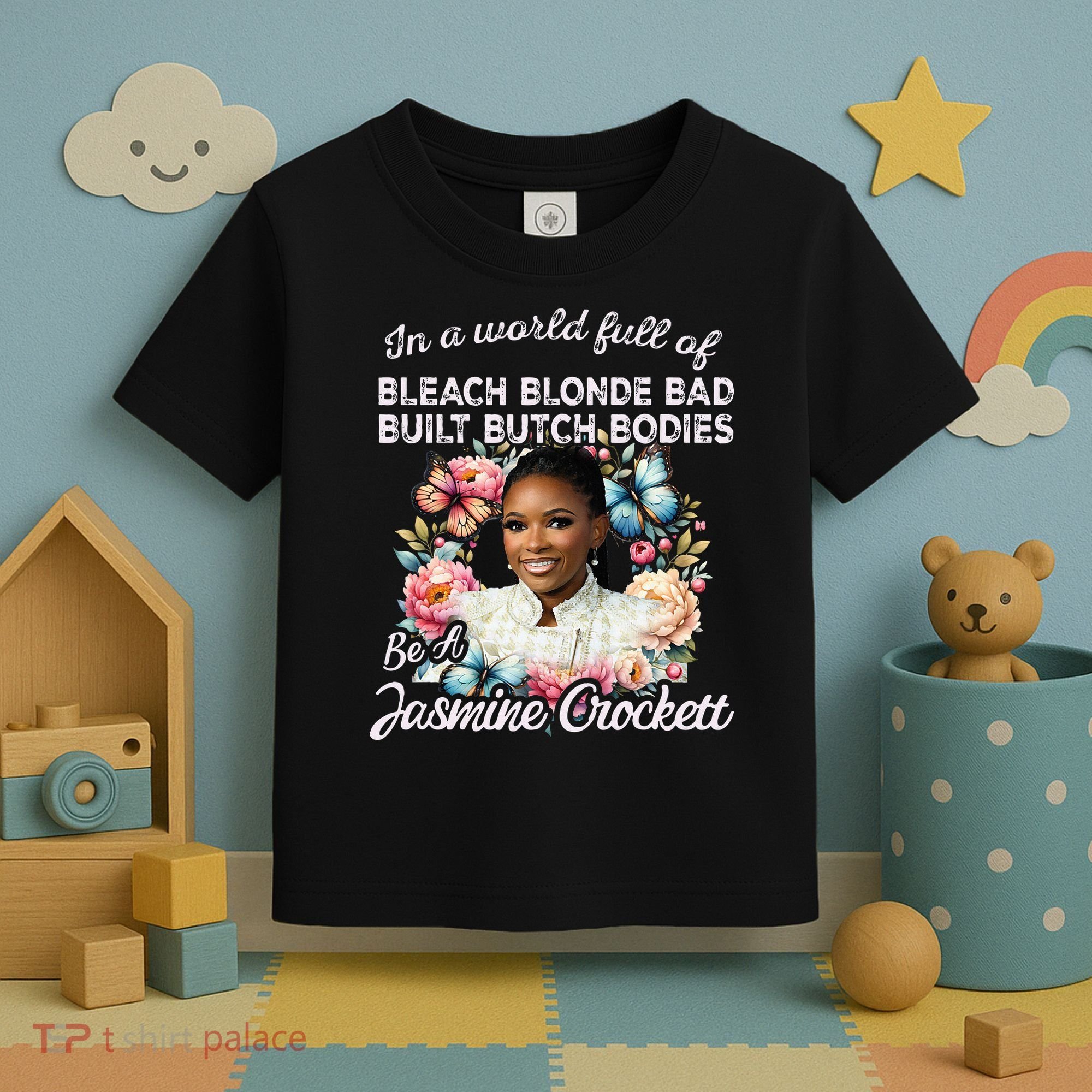 Jasmine Crockett Calls Out Marjorie Taylor Greene Toddler T-Shirt
