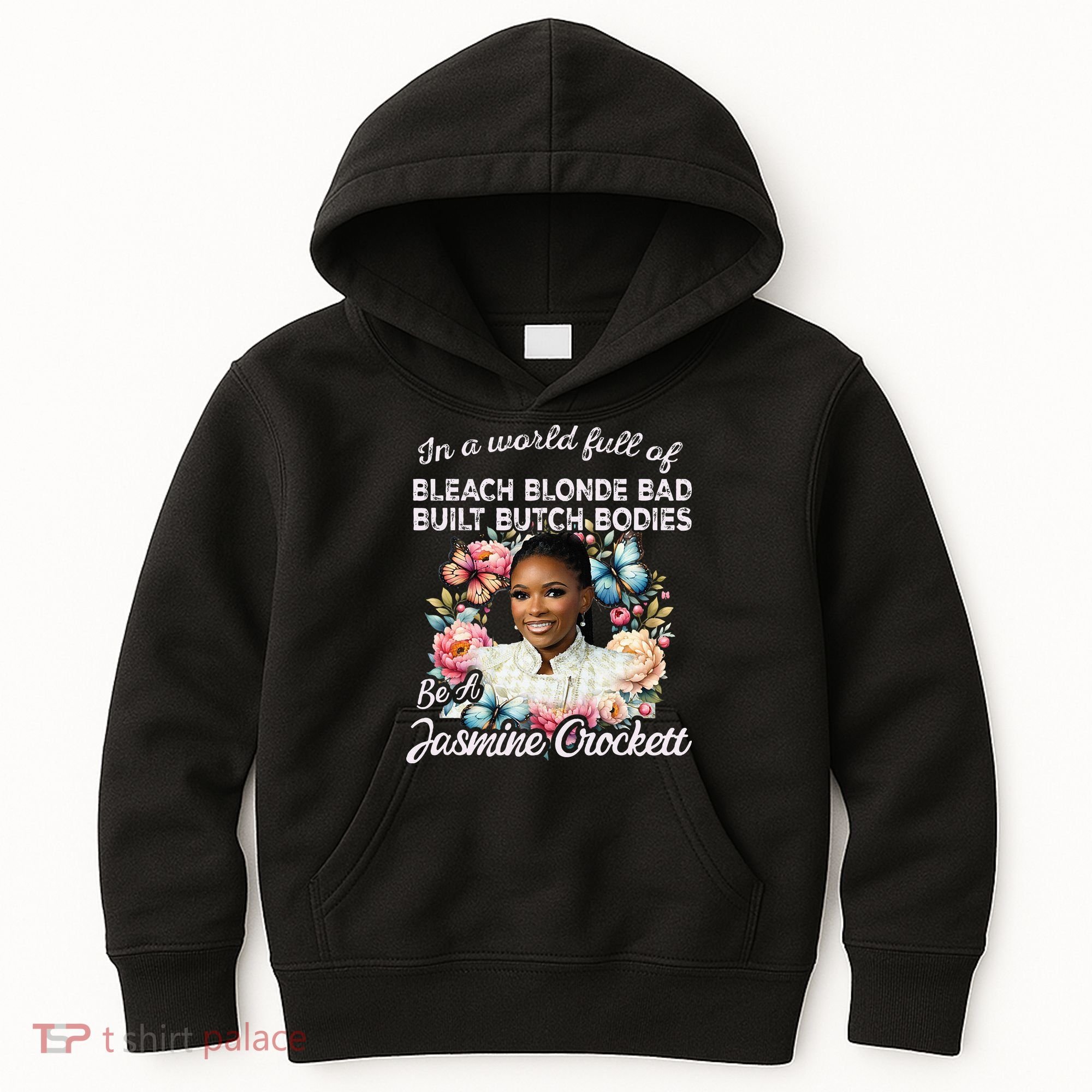 Jasmine Crockett Calls Out Marjorie Taylor Greene Kids Hoodie