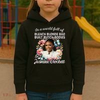 Jasmine Crockett Calls Out Marjorie Taylor Greene Kids Hoodie thumb 3