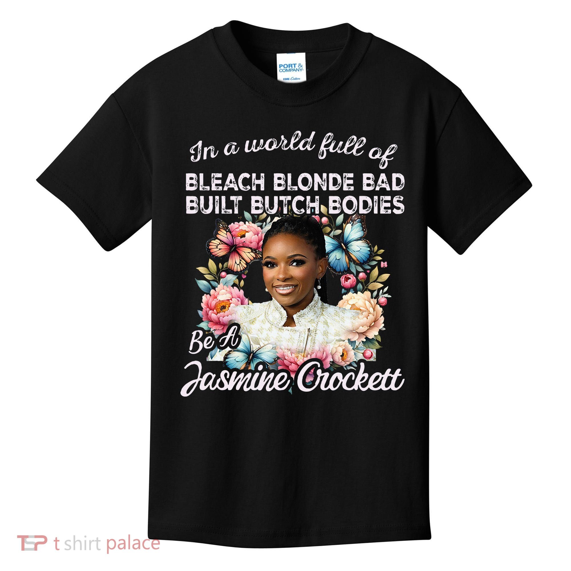 Jasmine Crockett Calls Out Marjorie Taylor Greene Kids T-Shirt