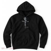 Jesus Cross Crown Of Thorns John 18:37 King Embroidered Embroidered Hoodie thumb 0