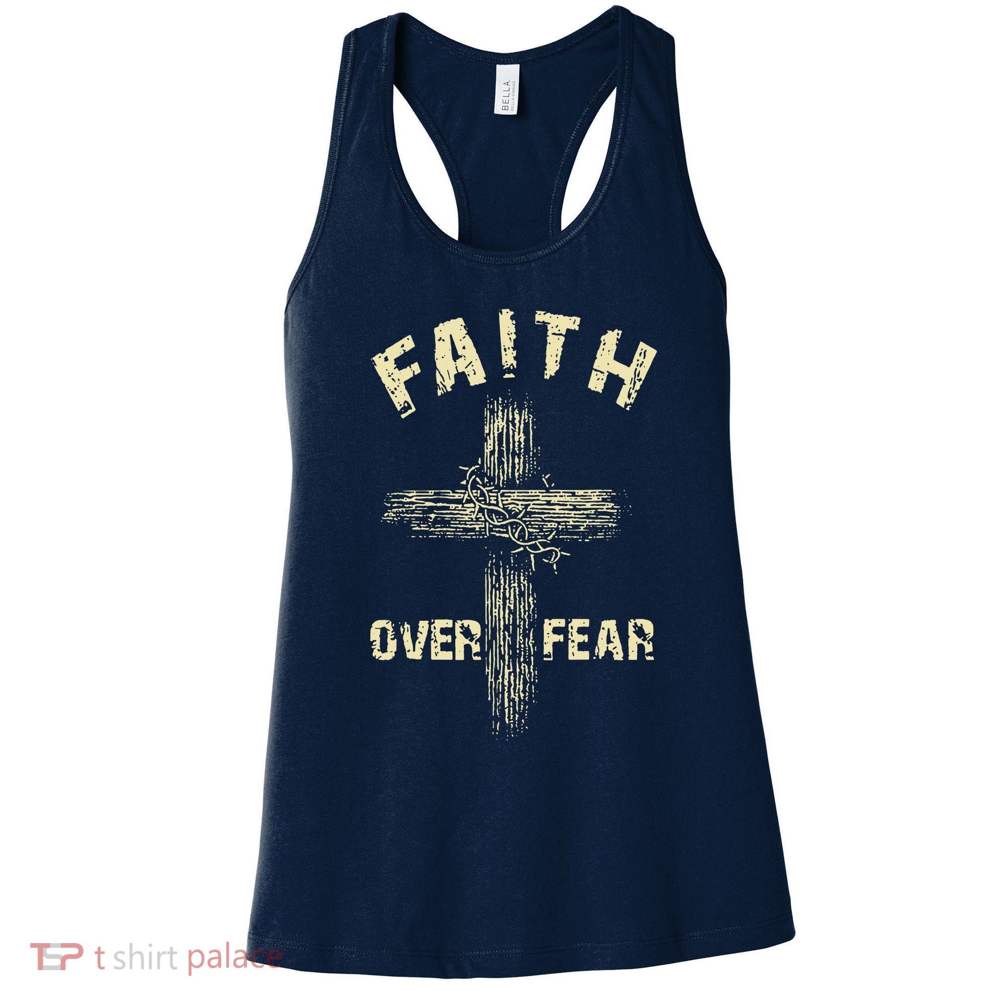 Jesus Christ Cross Faith Over Fear Women's Tank Top