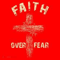 Jesus Christ Cross Faith Over Fear Santa Hat thumb 1