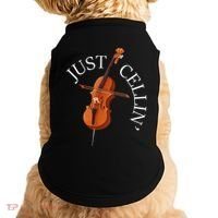Just Cellin Cello Player Cellist Musician Classical Music Doggie Tank thumb 0