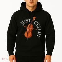 Just Cellin Cello Player Cellist Musician Classical Music Hoodie thumb 2