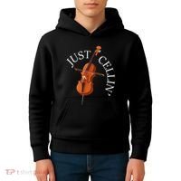 Just Cellin Cello Player Cellist Musician Classical Music Kids Hoodie thumb 4