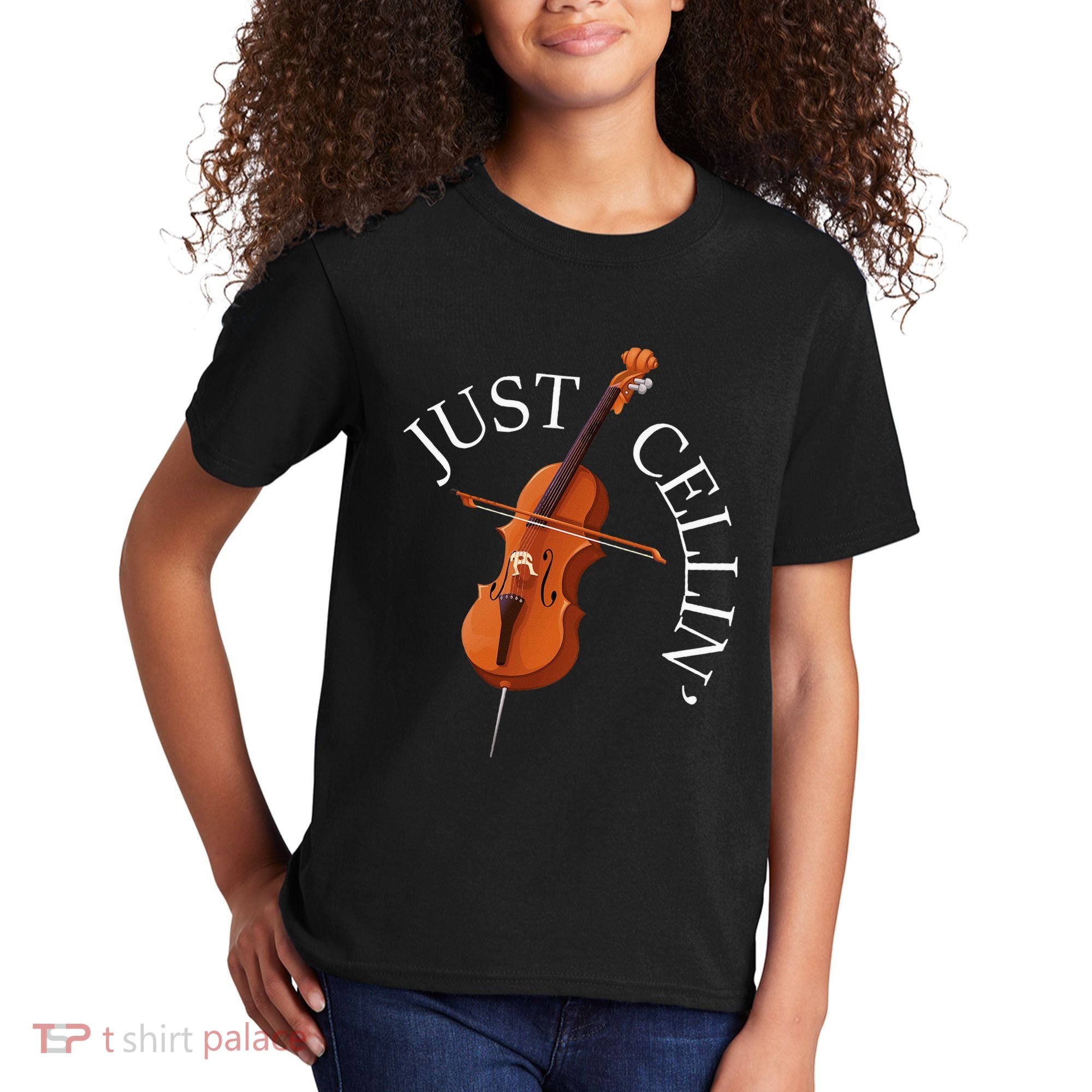 Just Cellin Cello Player Cellist Musician Classical Music Kids T-Shirt