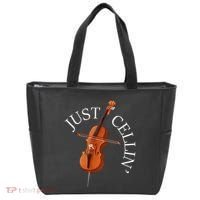 Just Cellin Cello Player Cellist Musician Classical Music Tote Bag thumb 0