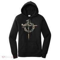 Jesus Christian Cross Camo Camouflage Natural Women's Hoodie thumb 0